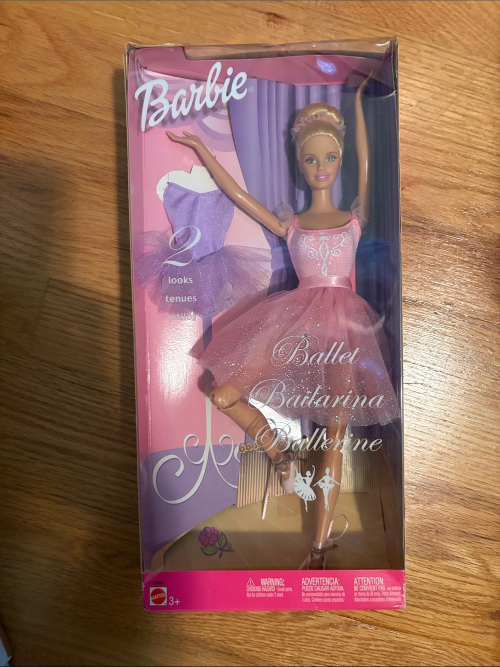 Barbie Ballet Ballerina Doll - Pink and Purple Tutu 2002